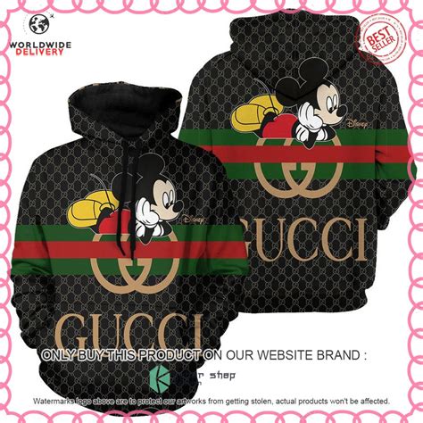 gucci hoodie mickey mouse|gucci slides mickey mouse.